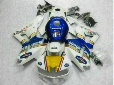 Aftermarket White Blue 13-19 Honda CBR600RR Motorcycle Fairings Sale