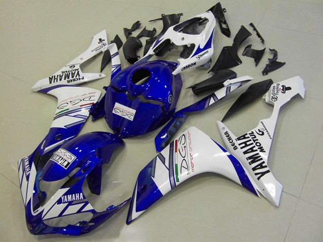 Aftermarket White Blue Tri Colour 07-08 Yamaha YZF R1 Motorcycle Fairings Sale Aftermarket White Blue Tri Colour 07-08 Yamaha YZF R1 Motorcycle Fairings Sale