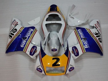 Aftermarket White Blue Yellow 94-96 Honda NSR250 MC28 P4 Motorcycle Fairings Sale
