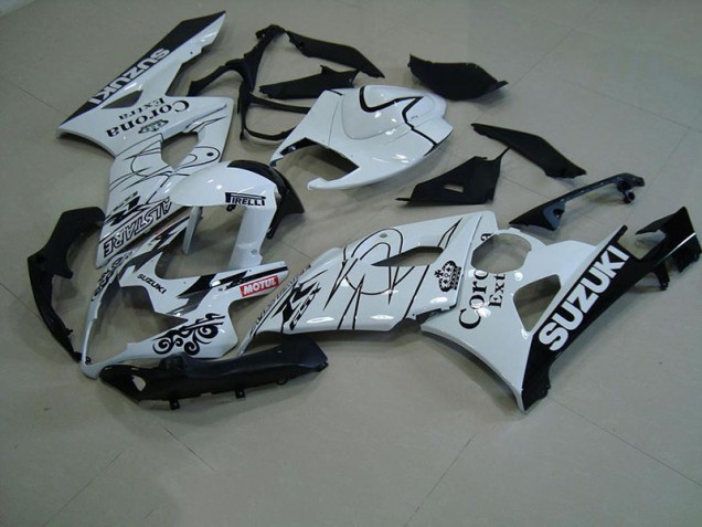 Aftermarket White Corona 05-06 Suzuki GSXR 1000 Motorcycle Fairings Sale Aftermarket White Corona 05-06 Suzuki GSXR 1000 Motorcycle Fairings Sale