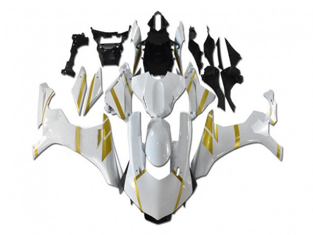 Aftermarket White Gold 15-19 Yamaha YZF R1 Motorcycle Fairings Sale Aftermarket White Gold 15-19 Yamaha YZF R1 Motorcycle Fairings Sale
