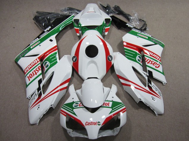 Aftermarket White Green Red Castrol 04-05 Honda CBR1000RR Motorcycle Fairings Sale Aftermarket White Green Red Castrol 04-05 Honda CBR1000RR Motorcycle Fairings Sale