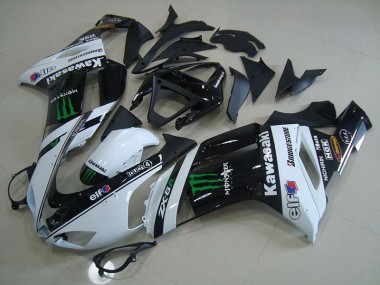 Aftermarket White Monster 07-08 Kawasaki Ninja ZX6R Motorcycle Fairings Sale