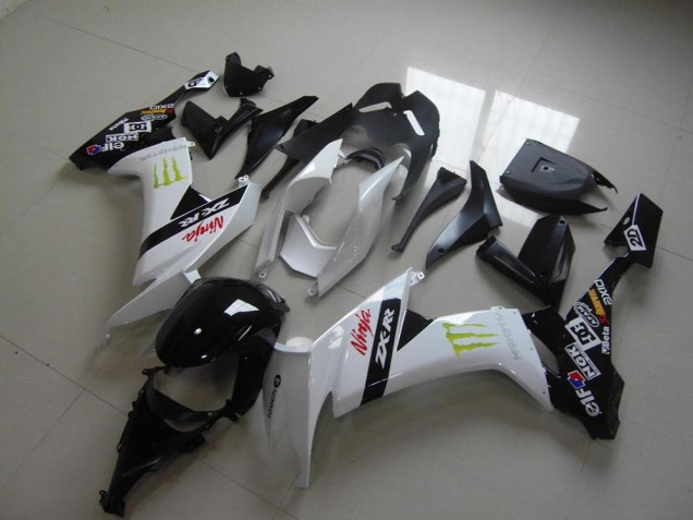 Aftermarket White Monster 08-10 Kawasaki Ninja ZX10R Motorcycle Fairings Sale Aftermarket White Monster 08-10 Kawasaki Ninja ZX10R Motorcycle Fairings Sale