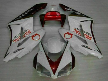 Aftermarket White Red 04-05 Honda CBR1000RR Complete Fairing Kit Sale