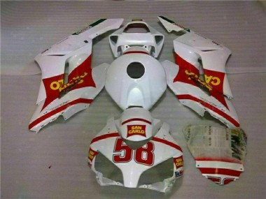 Aftermarket White Red 04-05 Honda CBR1000RR Motorcycle Fairings Bodywork Sale