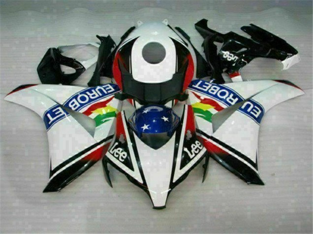 Aftermarket White Red 08-11 Honda CBR1000RR Motorcycle Fairings Sale