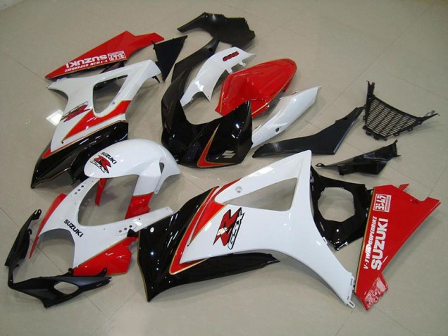 Aftermarket White Red Black 07-08 Suzuki GSXR 1000 Motorcycle Fairings Sale Aftermarket White Red Black 07-08 Suzuki GSXR 1000 Motorcycle Fairings Sale