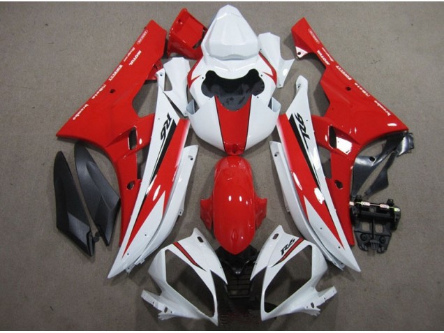 Aftermarket White Red Black Decal 06-07 Yamaha YZF R6 Motorcycle Fairings Sale