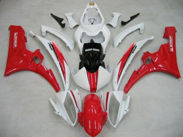 Aftermarket White Red Michelin 06-07 Yamaha YZF R6 Motorcycle Fairings Sale Aftermarket White Red Michelin 06-07 Yamaha YZF R6 Motorcycle Fairings Sale