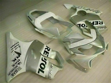 Aftermarket White Silver 01-03 Honda CBR600 F4i Motorcycle Fairings Sale