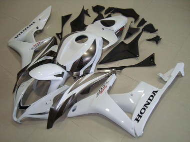 Aftermarket White Silver 07-08 Honda CBR600RR Motorcycle Fairings Sale