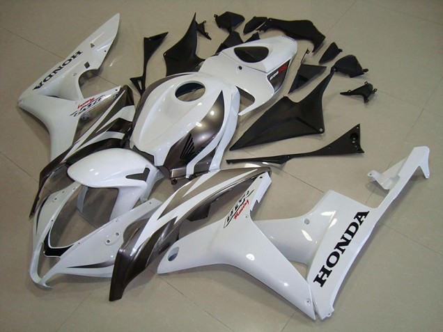 Aftermarket White Silver 07-08 Honda CBR600RR Motorcycle Fairings Sale