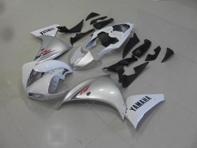 Aftermarket White Silver 09-11 Yamaha YZF R1 Motorcycle Fairings Sale Aftermarket White Silver 09-11 Yamaha YZF R1 Motorcycle Fairings Sale