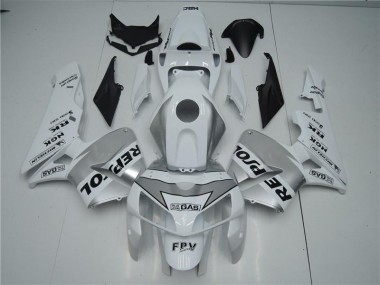 Aftermarket White Silver Black 05-06 Honda CBR600RR Motorcycle Fairings Sale