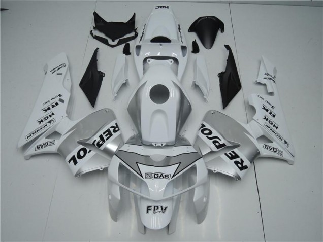 Aftermarket White Silver Black 05-06 Honda CBR600RR Motorcycle Fairings Sale