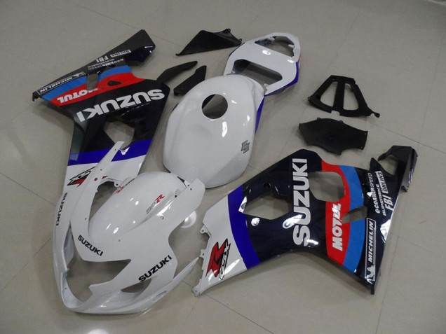 Aftermarket Wite Blue Motul 04-05 Suzuki GSXR750 2004-2005 Wite Blue Motul Suzuki GSXR750 Motorcycle Fairings Sale Aftermarket Wite Blue Motul 04-05 Suzuki GSXR750 2004-2005 Wite Blue Motul Suzuki GSXR750 Motorcycle Fairings Sale