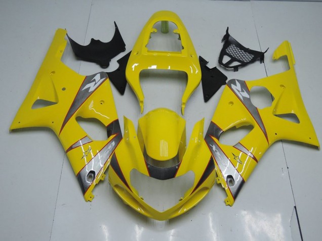 Aftermarket Yellow and Grey 00-02 Suzuki GSXR 1000 Motorcycle Fairings Sale Aftermarket Yellow and Grey 00-02 Suzuki GSXR 1000 Motorcycle Fairings Sale