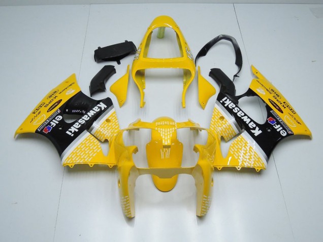 Aftermarket Yellow Arrow 00-02 Kawasaki Ninja ZX6R Motorcycle Fairings Sale Aftermarket Yellow Arrow 00-02 Kawasaki Ninja ZX6R Motorcycle Fairings Sale