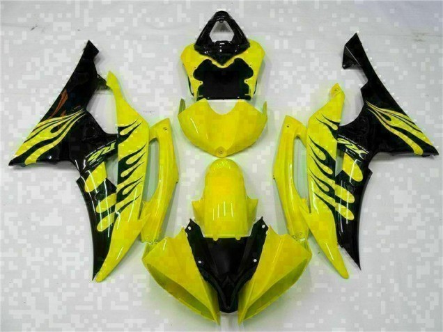 Aftermarket Yellow Black 08-16 Yamaha YZF R6 Motorcycle Fairings Sale Aftermarket Yellow Black 08-16 Yamaha YZF R6 Motorcycle Fairings Sale