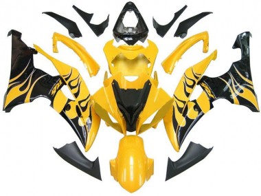 Aftermarket Yellow Black Flame R6 08-16 Yamaha YZF R6 Motorcycle Fairings Sale