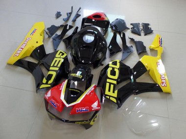 Aftermarket Yellow Black Geico 13-19 Honda CBR600RR Motorcycle Fairings Sale