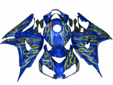 Aftermarket Yellow Flame Blue 06-07 Honda CBR1000RR Motorcycle Fairings Sale