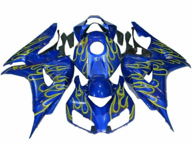 Aftermarket Yellow Flame Blue 06-07 Honda CBR1000RR Motorcycle Fairings Sale Aftermarket Yellow Flame Blue 06-07 Honda CBR1000RR Motorcycle Fairings Sale