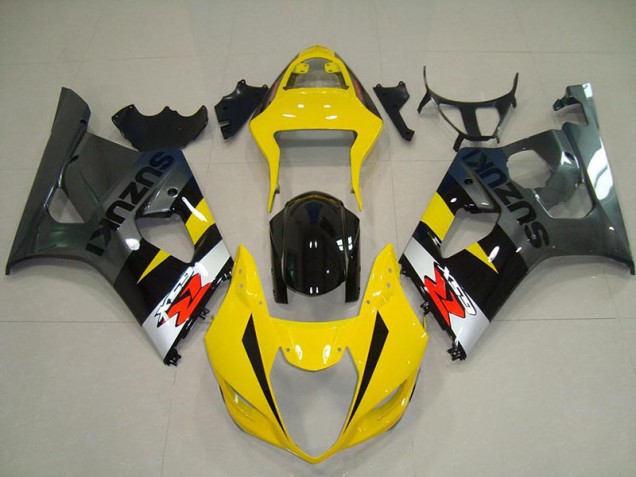 Aftermarket Yellow Grey 03-04 Suzuki GSXR 1000 Motorcycle Fairings Sale Aftermarket Yellow Grey 03-04 Suzuki GSXR 1000 Motorcycle Fairings Sale