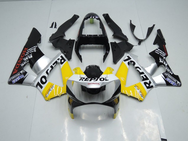 Aftermarket Yellow Silver Black 00-01 Honda CBR900RR 929 Motorcycle Fairings Sale Aftermarket Yellow Silver Black 00-01 Honda CBR900RR 929 Motorcycle Fairings Sale
