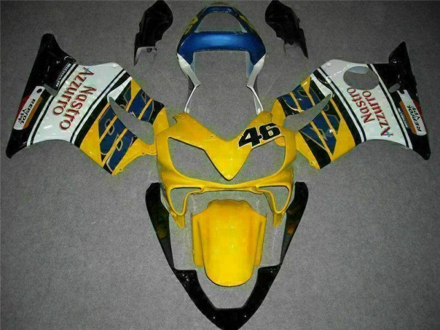 Aftermarket Yellow White 01-03 Honda CBR600 F4i Motorcycle Fairings Sale