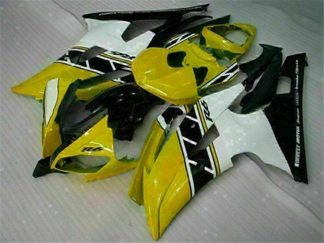 Aftermarket Yellow White 08-16 Yamaha YZF R6 Motorcycle Fairings Sale Aftermarket Yellow White 08-16 Yamaha YZF R6 Motorcycle Fairings Sale